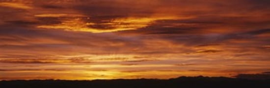 Sky at sunset Daniels Park Denver Colorado USA Canvas Art - Panoramic Images (36 x 12)
