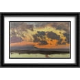 thumbnail image 1 of Sky at sunset, Jamaica, West Indies 2x Matted 40x28 Large Black Ornate Framed Art Print by Frederic Edwin Church, 1 of 2