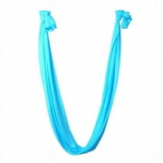 (Sky blue) Yoga Swing Hammock Trapeze Sling Aerial Silk Set Anti-gravity Inversion Fitness