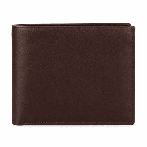 Sky fashion - Slim Bifold Wallet for Men, Classic Brown Card Holder with Multiple Compartments for Cash, Cards and ID, Compact Everyday Carry