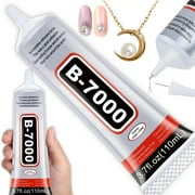 SkyAuks B-7000 Waterproof Craft Glue, Super Glue Clear White, 3.7 fl oz