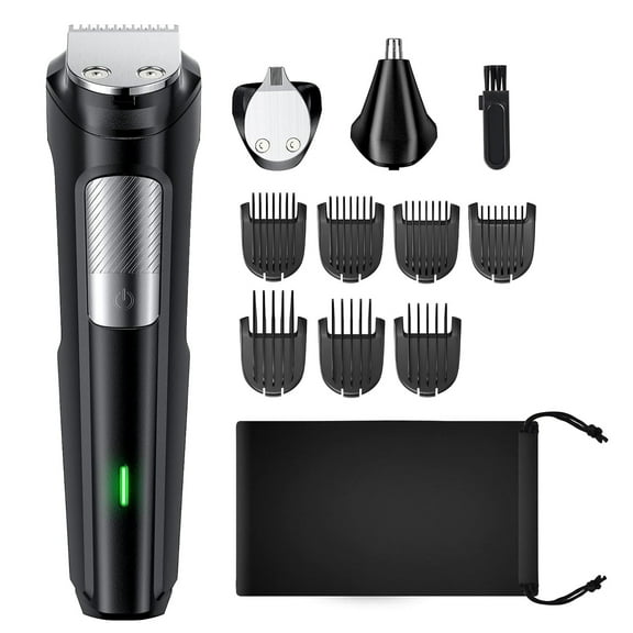 SkyAuks Beard Trimmer for Men, Painless Trimmer for Men, Black
