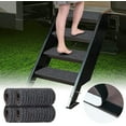 thumbnail image 1 of SkyAuks Black Polyester RV Step Covers Rug for Camper, 1 of 6