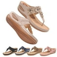 thumbnail image 1 of SkyAuks Flip Flops for Women, Orthopedic Sandals for Women with Arch Support, Blue(9), 1 of 8
