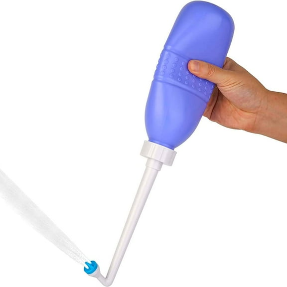 SkyAuks Portable Bidet, Travel Bidet, Portable Bidet Bottle for Travel Personal Hygiene Care Manual Bidet, Bathroom Bidet Spray, Purple