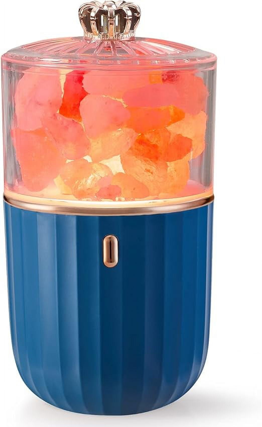 Himalayan Salt Lamp With Aroma Lid – 7-8 Inch Tall (2-3 Kg), Hand-Carved Natural Salt, Dimmer Switch, Essential Oil Diffuser Top – For Bedroom, Spa, And Home Décor