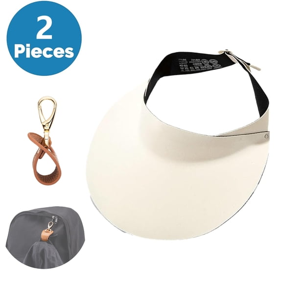 SkyAuks Sun Hats for Women UV Protection with Hat Clip, Packable Sun Hat Women, Women Large Brim Summer Beach Cap, Sun Visor Hats, Beige