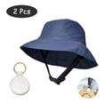 thumbnail image 1 of SkyAuks UV Sun Visor Hats for Men with Hat Clip, Waterproof Cap with Adjustable Chin Rope, Dark Blue, 1 of 8