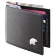 thumbnail image 1 of SkyAuks Magnetic Leather Wallet with AirTag Holder, RFID Blocking, Black, 1 of 8