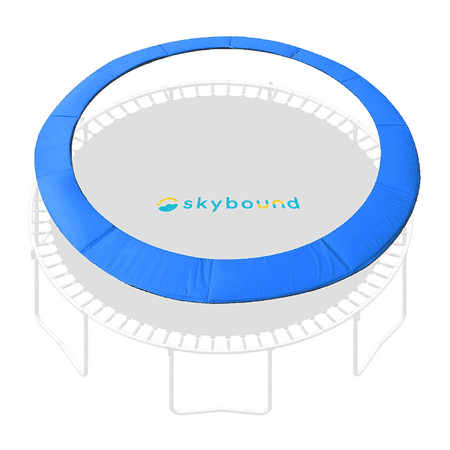 SkyBound 14ft Universal Replacement Trampoline Pad - Fits up to 7 Inch Springs - Spring Cover (Blue)