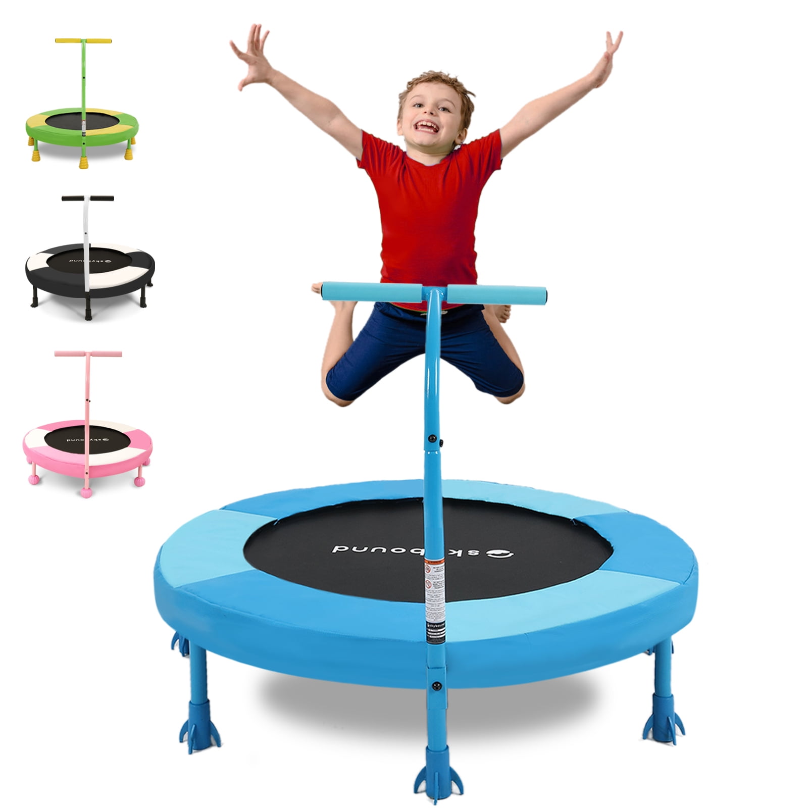 SkyBound 36-Inch Light Blue/Navy Kids' Round Trampoline