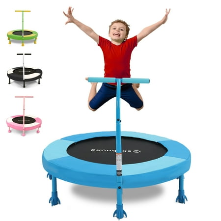 SkyBound 36 Inch Trampoline for Kids, toddler trampoline with handlebar for Age 3 +, indoor mini trampoline for kid, Ideal Gift for Boys and Girls