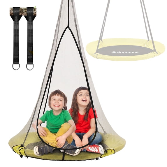 SkyBound Flying Saucer Tree Swing for Kids, Outdoor Tree Swing for Adults Support Up to 600lbs
