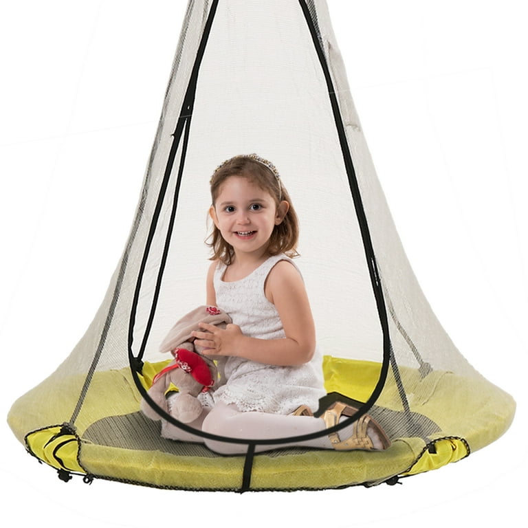 SkyBound 39 Flying Saucer Tree Swing for Kids, Outdoor Tree Swing