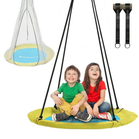 SkyBound 40" Saucer Tree Swing for Kids, Waterproof Flying Swing Seat for Children Support Up to 600lbs