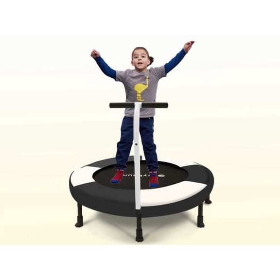 SkyBound Mini Trampoline for Toddlers with Handlebar