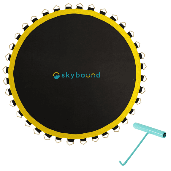 SkyBound Premium Trampoline Replacement Mat 127"Wide with 72 V-Rings for 12ft Trampoline fits 5.5" Springs,SunGuard Protection.