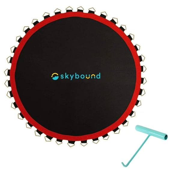 SkyBound Premium Trampoline Replacement Mat 127"Wide with 72 V-Rings for 12ft Trampoline fits 5.5" Springs,SunGuard Protection.