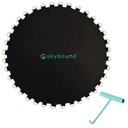 SkyBound Trampoline Replacement Mat 127"Wide with 72 V-Rings for 12ft Trampoline fits 5.5" Springs