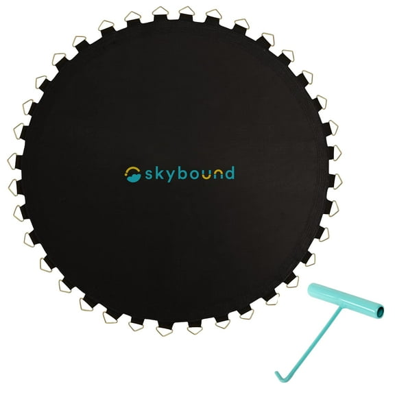 SkyBound Trampoline Replacement Mat 215"Wide with 72 V-Rings for 14ft Trampoline fits 5.5" Springs