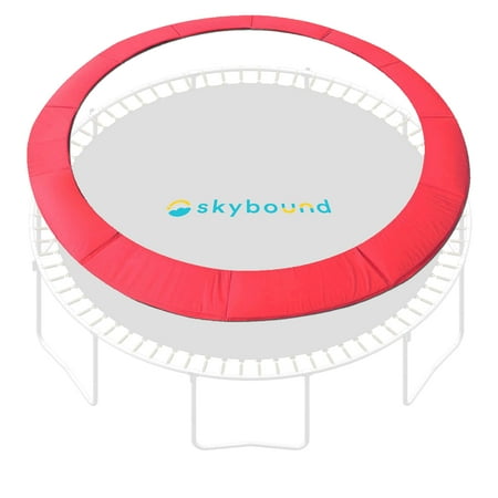 SkyBound Universal Trampoline Safety Pad,Round Trampoline Spring Cover For 15Ft Trampoline Frame Fits up to 8" Springs - Red