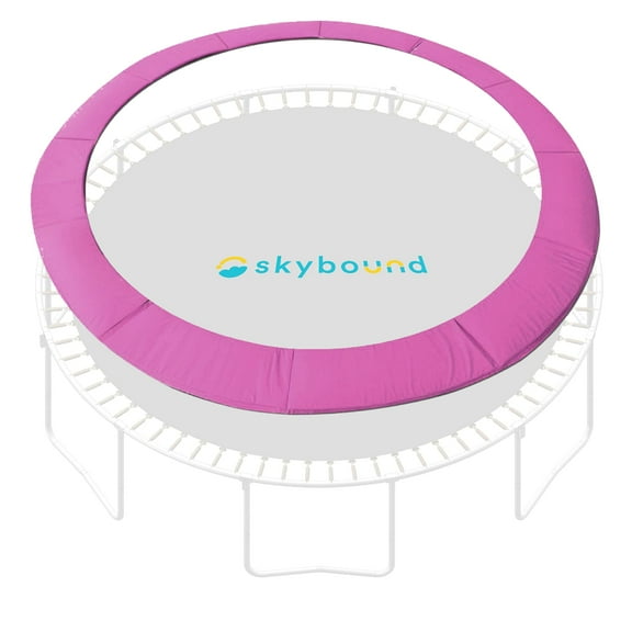 SkyBound Universal Trampoline Safety Pad,Round Trampoline Spring Cover for 14Ft Trampoline Trampoline Frame Fits up to 7" Springs - Pink