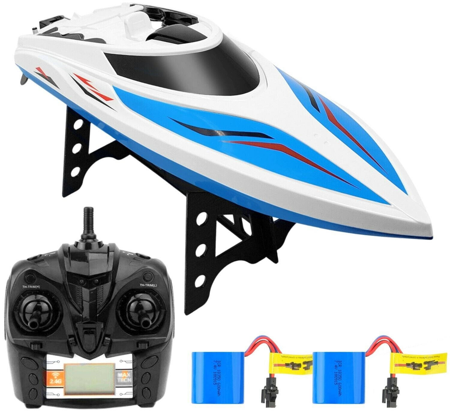 SkyCo H102 Rc Boat 2.4GHz High Speed Remote Control Boats for Kids and ...