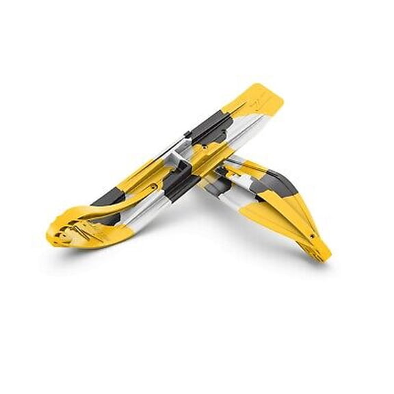 SkyDog Hell Hound Skis w/ Loops & 6" Carbides for ATV ATSki kits Yellow/Blck/Wht