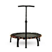 SkyFitness 40 Fitness Trampoline with Adjustable Handlebar - Indoor/Outdoor Rebounder for Adults, Heavy-Duty Steel Frame, No-Spring Design