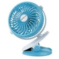 thumbnail image 1 of SkyGenius Battery Operated Clip on Mini Desk Fan, Blue, 1 of 6