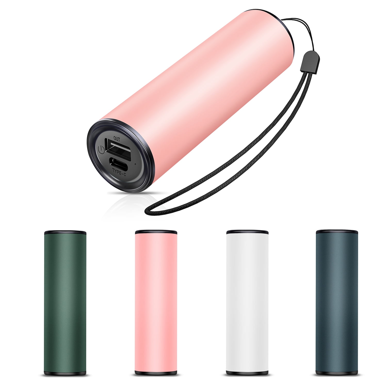 SkyGenius Electric Hand Warmer USB Rechargeable Pocket Warmer Power Bank, Pink
