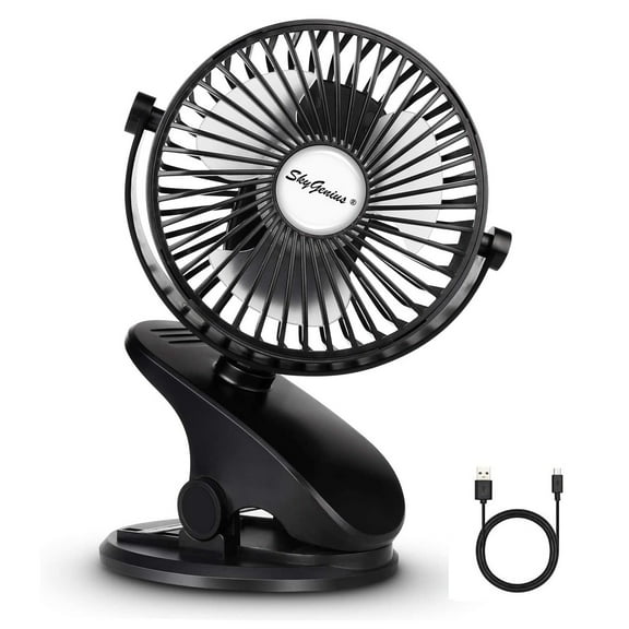 skygenius Portable Clip-On Electric Household Fan