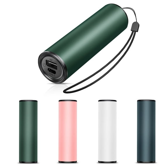 SkyGenius Rechargeable Hand Warmer 5000mAh Electric Hand Heater Power Bank, Green