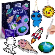 SkyMagic Aqua Puffs 3D Art Kit for Kids – Mess-Free Paint by Number SpaceCraft, DIY Color & Inflate Activity, Easter Basket Stuffers Creative Gift for Girls Boy