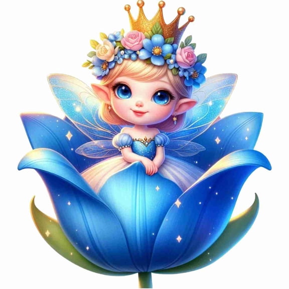 SkyOlla Magical Fairy Wall Sticker for Nursery Interior Decor 60x50 cm Princess Cartoon Wall Decal Self Adhesive Pack of 2