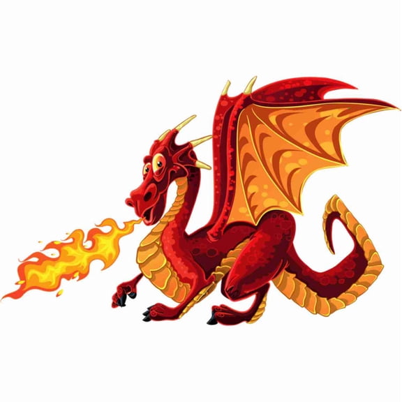 SkyOlla Pack of 2 Majestic Black Dragon Vinyl Wall Stickers 59x43cm | Strong Oriental Dragon Art for Office, Home & Cafe | Peel & Stick Waterproof Decals