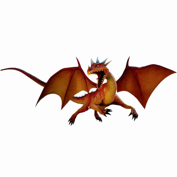 SkyOlla Pack of 2 Dragon Wall Stickers 59x43cm | Flying Mythical Beast Vinyl Decals for Office, Bedroom & Cafe | Durable Waterproof Peel & Stick Art