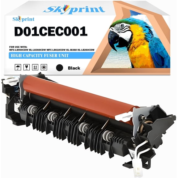 SkyPrint D01CEC001 D00C54001 Fuser Unit Replacement for MFC-L8900CDW HL-L8360CDW MFC-L8610CDW HL-L8260CDW HL-L9310CDW MFC-L9570CDW Series Printer.115 Volt Upgraded