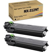 SkyPrint MX 312NT TMX312NT Toner Cartridge High Yield Black Compatible for Sharp MX-312NT Toner for Sharp MX-M260 MX-M264N MX-M310 MX-M314N MX-M354N Printer 2-Pack