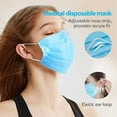 thumbnail image 1 of SkyPro 50PCS Medical Grade ASTM Level 1 Standard 3-Ply Adult Blue Disposable Face mask, 1 of 6