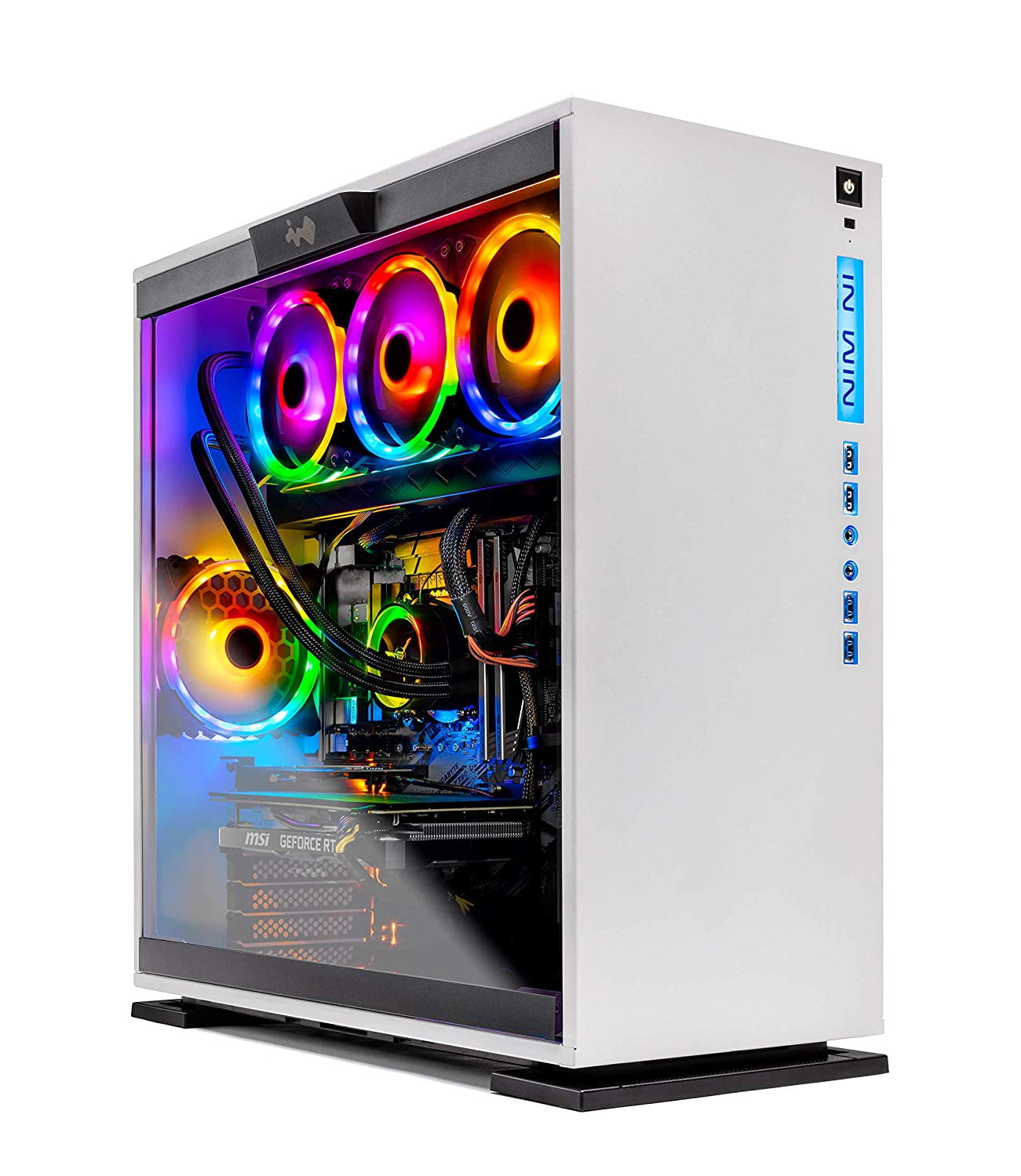 SkyTech Omega Gaming Computer PC Desktop Intel i9-9900K 3.6GHz, 360mm AIO  Liquid Cool, NVIDIA GeForce RTX 2070 Super 8G, 1TB SSD, 16GB DDR4, RGB, AC