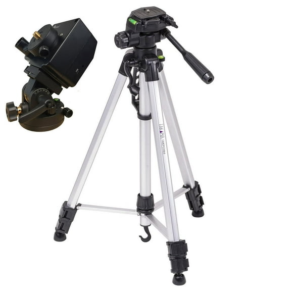 iOptron SkyTracker Pro Camera Mount with Polar Scope, Mount Only - Bundle With Camera Tripod