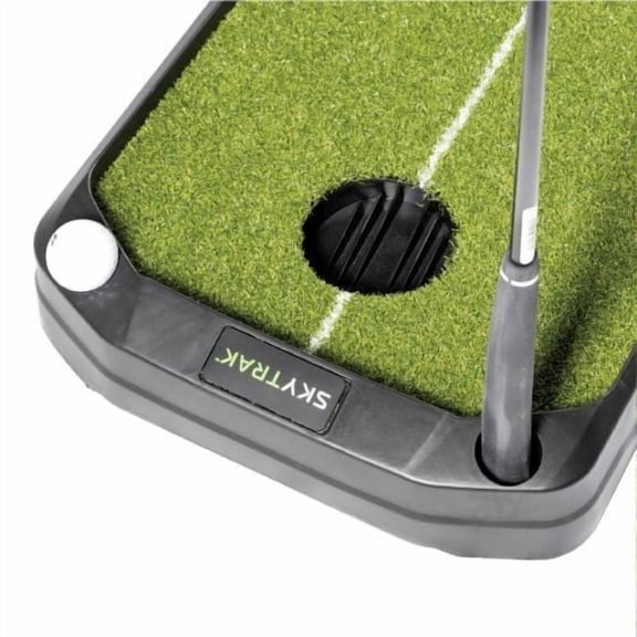 SkyTrak 9' Putting Green Turf Mat with Automatic Ball Return Indoor Golf Practic