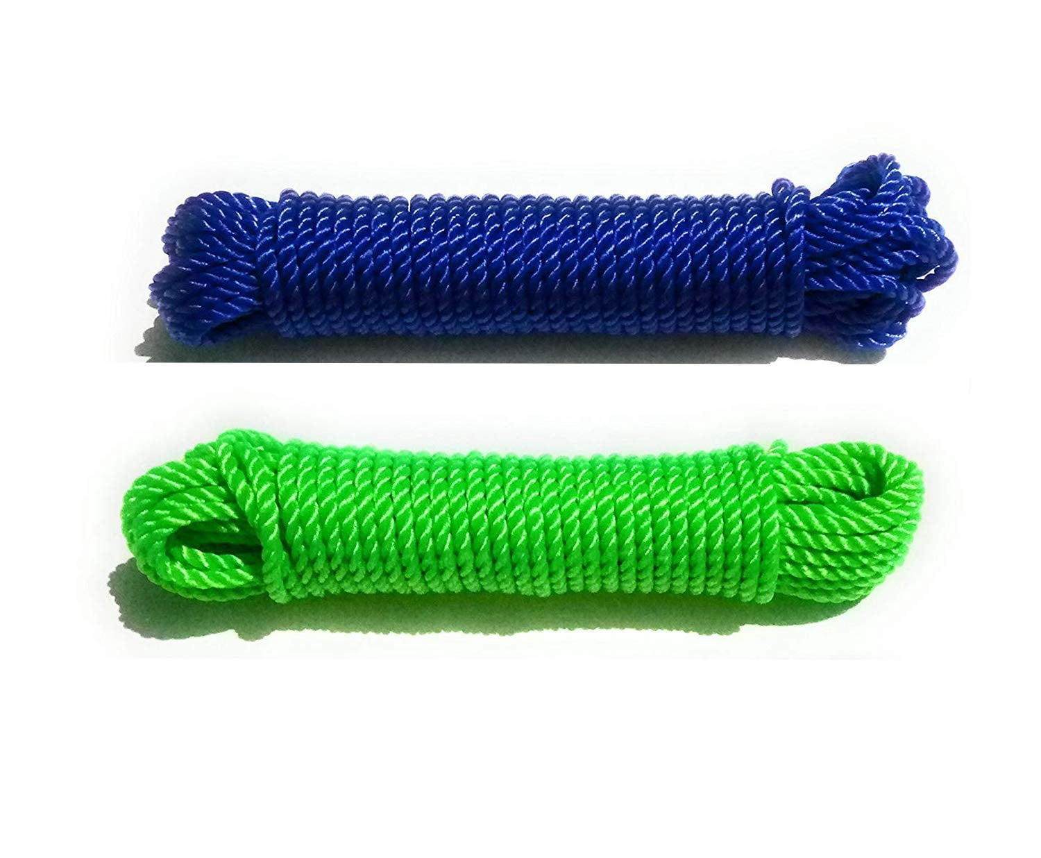 Cloth String Rope SkyWins 10 Metre Long 02 Piece Nylon Rope or Multicolor Cloth Hanging ...