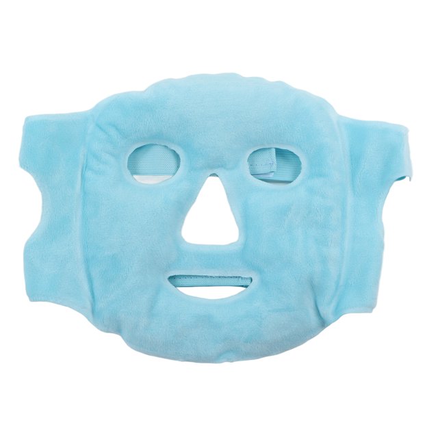 Skyblue Gel Bead Face Cover Hot Cold Compress Ice Pack Soft Swelling Stress Relief for Sleeping