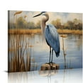 Skybluee Blue Heron Decorative Canvas Print On Canvas for Living Room