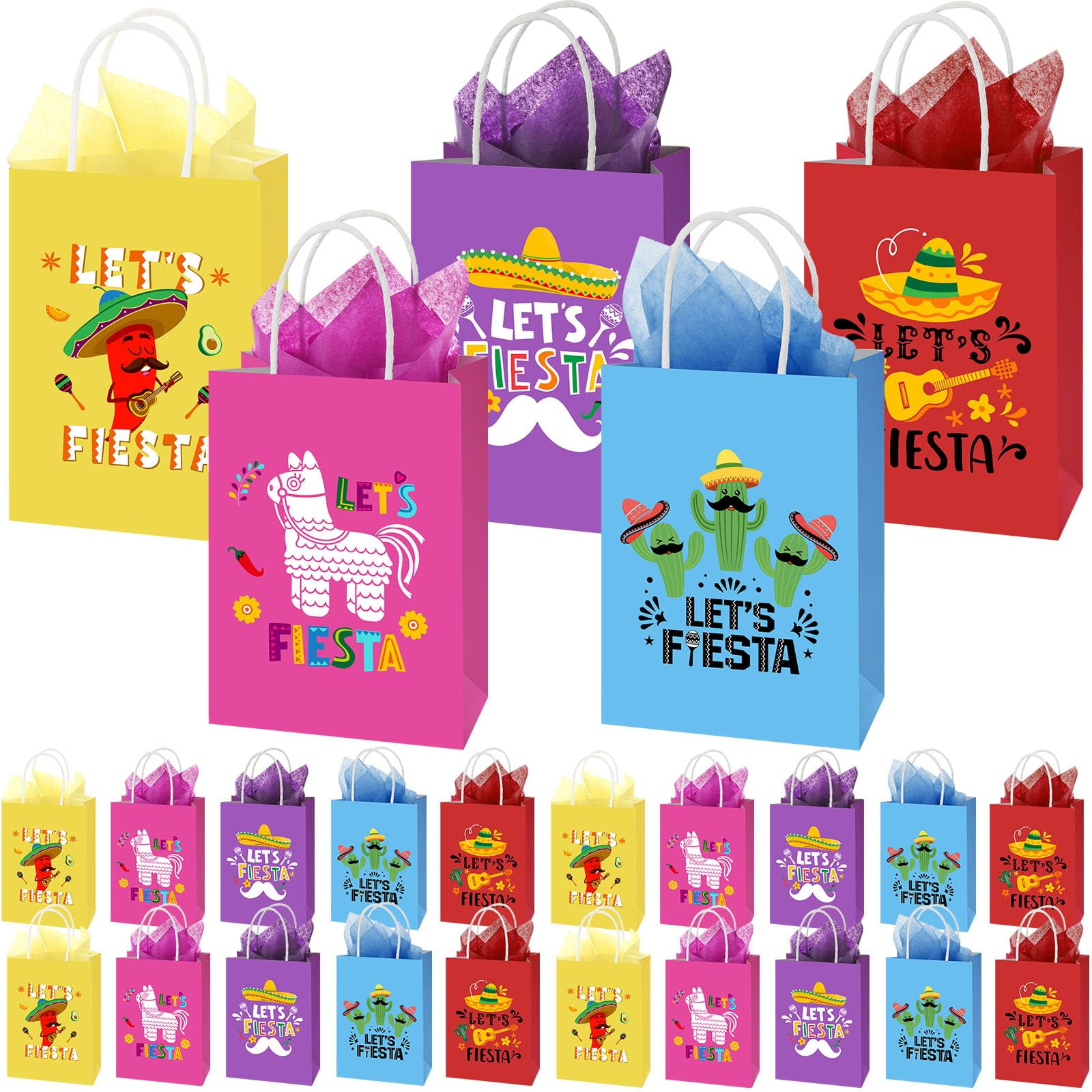 48 Pcs Rainbow Kraft Paper Treat Bags With Handles - Inspirational Quotes, 5.9x3.15x8.27 Inch - View #3