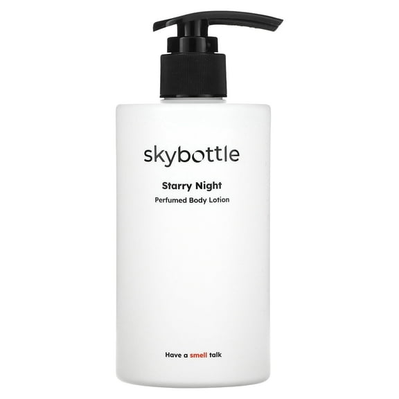 Skybottle Perfumed Body Lotion Starry Night with Ylang Ylang Must Scent, Fast Absorbing&Light-weight Hydrating Body Lotion with Niche Scents Containing Snow Lotus Extract, Cotton Seed Extract, 10.1 F