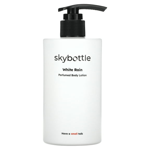 Skybottle Perfumed Body Lotion White Rain with White Rose Scent, Fast Absorbing&Light-weight Hydrating Body Lotion with Niche Scents Containing Snow Lotus Extract, Cotton Seed Extract, 10.1 Fl. Oz