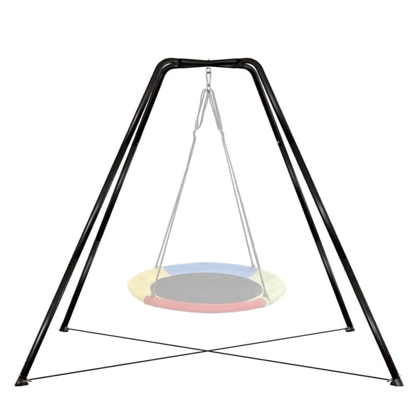 Skybound Swing Stand for Kids, 330LBS Heavy Duty Metal Swings Frame for Backyard Indoor, Anti-Rust All Weather Resistance, Saucer Swing Not Included, Black